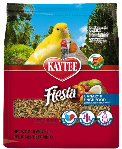 2 lb Kaytee Fiesta Canary and Finch Gourmet Variety Diet