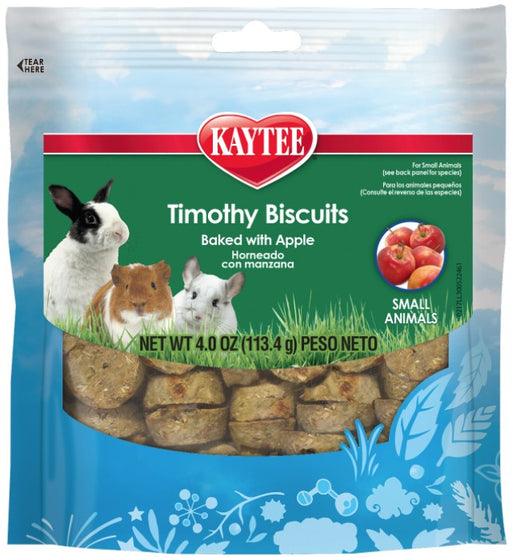 4 oz Kaytee Timothy Biscuit Treat Baked with Apple For Dental Health Support