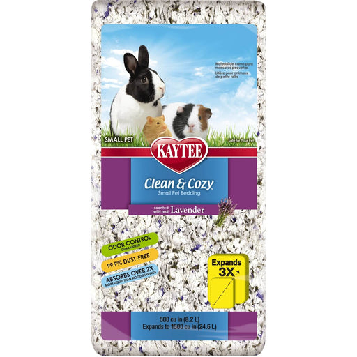 73.8 liter (3 x 24.6 L) Kaytee Clean and Cozy Small Pet Bedding Lavender Scented