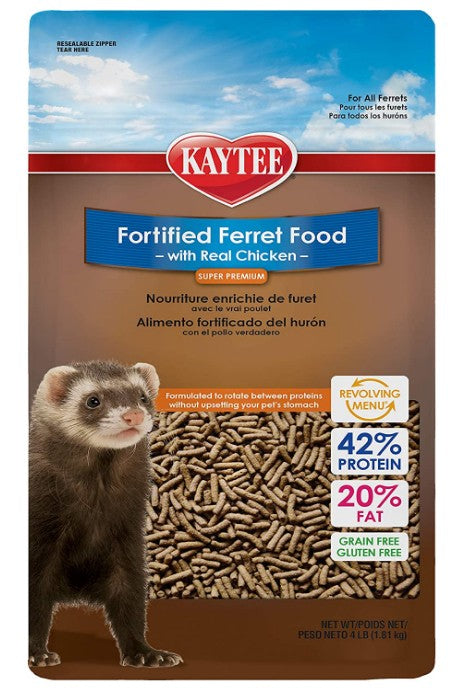 4 lb Kaytee Fortified Ferret Diet with Real Chicken