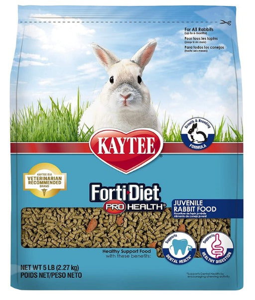 15 lb (3 x 5 lb) Kaytee Forti Diet Pro Health Healthy Support Diet Juvenile Rabbit