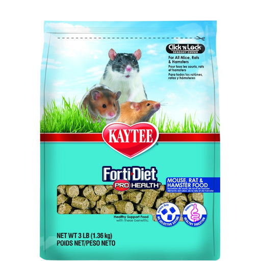 3 lb Kaytee Forti Diet Pro Health Healthy Support Diet Mouse, Rat and Hamster Food