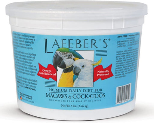 5 lb Lafeber Premium Daily Diet for Macaws and Cockatoos