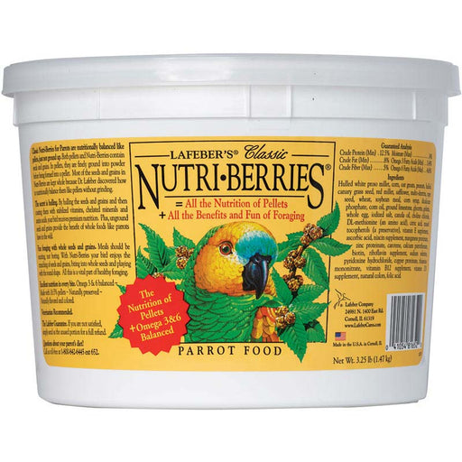 3.25 lb Lafeber Classic Nutri-Berries Parrot Food