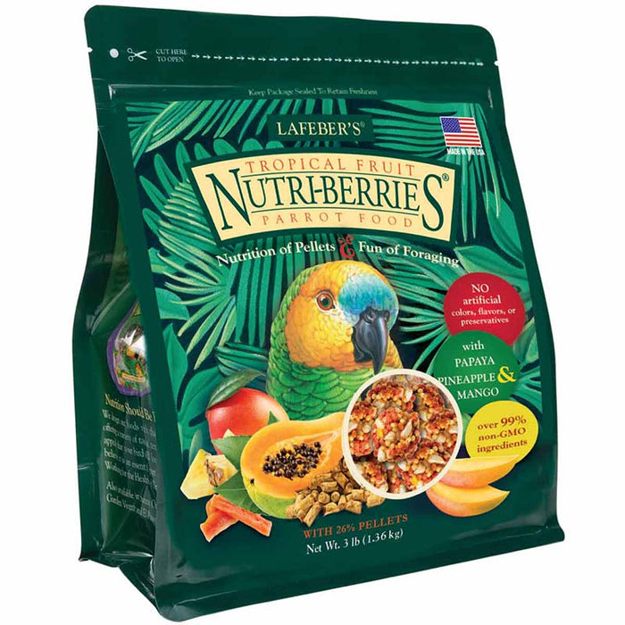 3 lb Lafeber Tropical Fruit Nutri-Berries Parrot Food