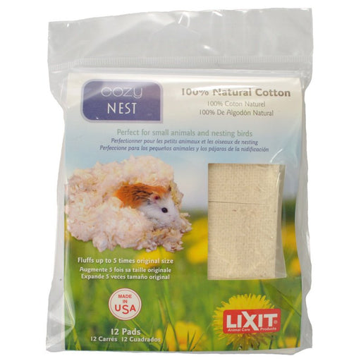 12 count Lixit Cozy Nest Natural Cotton Bedding