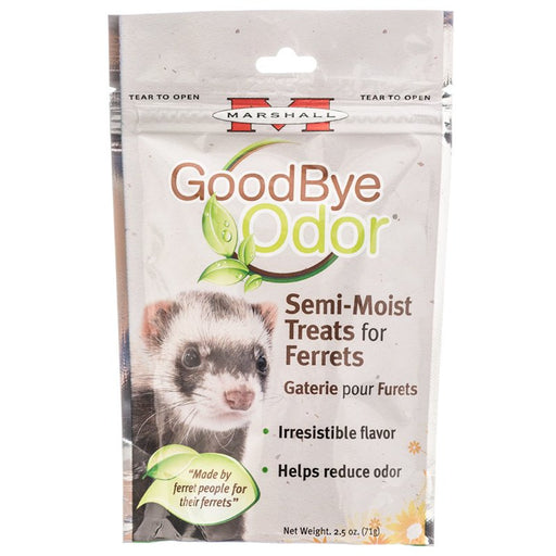 2.5 oz Marshall Goodbye Odor Semi-Moist Treats for Ferrets
