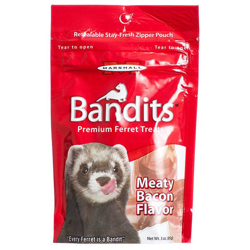 3 oz Marshall Bandits Premium Ferret Treats Bacon Flavor