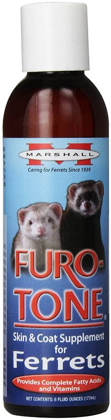 6 oz Marshall Furo Tone Skin and Coat Supplement for Ferrets