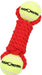 Medium - 6 count Mammoth Flossy Chews Braided Bone with 2 Tennis Balls for Dogs