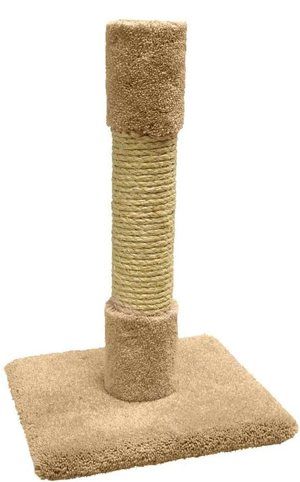 19" tall North American Classy Kitty Decorator Cat Scratching Post Carpet and Sisal Assorted Colors