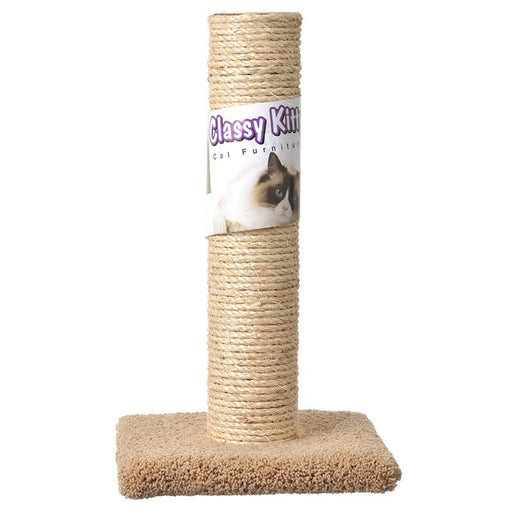 20" tall North American Classy Kitty Cat Scratching Post Sisal