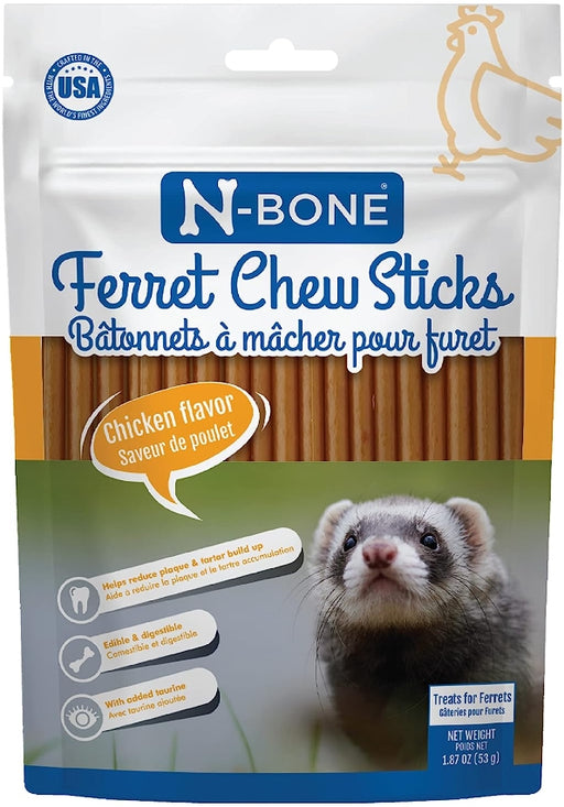 1.87 oz N-Bone Ferret Chew Chew Sticks Chicken Flavor