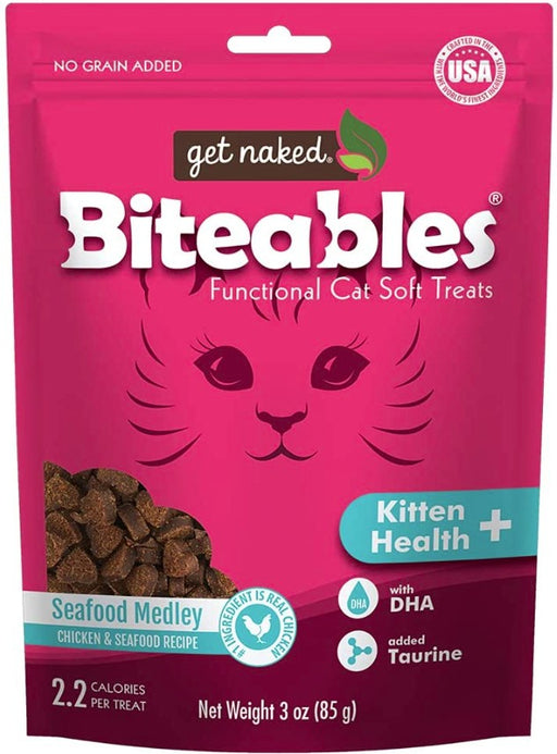 3 oz Get Naked Kitten Health Biteables Seafood Medley Flavor