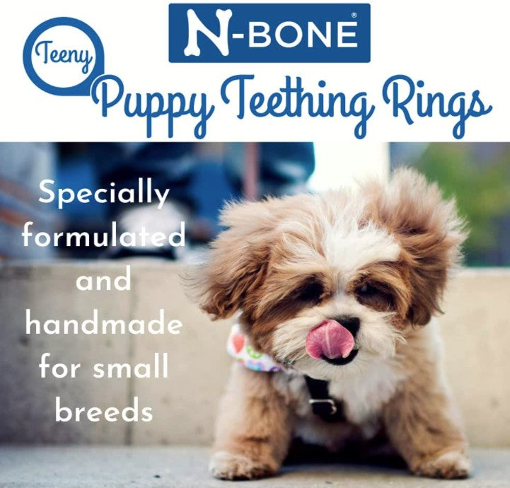 7 count N-Bone Teeny Puppy Teething Rings Chicken Flavor