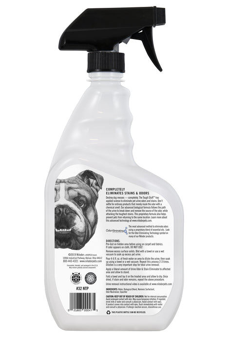 96 oz (3 x 32 oz) Nilodor Tough Stuff Urine Odor & Stain Eliminator for Dogs