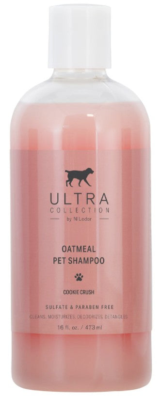 16 oz Nilodor Ultra Collection Oatmeal Dog Shampoo Cookie Crush Scent