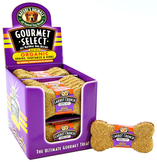24 count Natures Animals Gourmet Select Biscuits Carrot Crunch