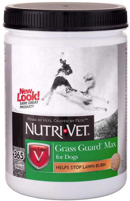 365 count Nutri-Vet Grass Guard Max Chewable Tablets for Dogs