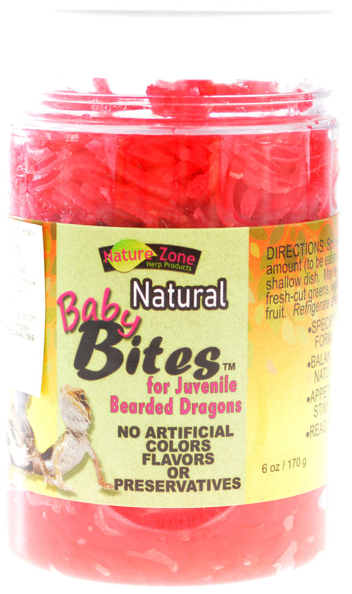 6 oz Nature Zone Natural Baby Bites for Bearded Dragons