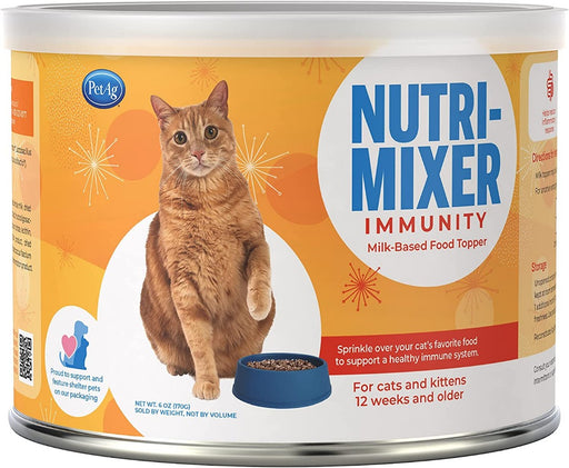 24 oz (4 x 6 oz) PetAg Nutri-Mixer Immunity Milk-Based Topper for Cats and Kittens