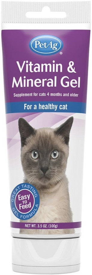 3.5 oz PetAg Vitamin and Mineral Gel for Cats