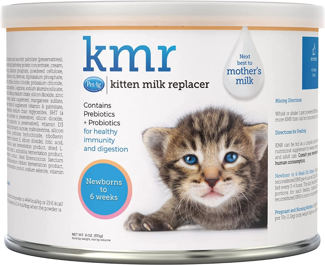 6 oz PetAg KMR Kitten Milk Replacer Powder