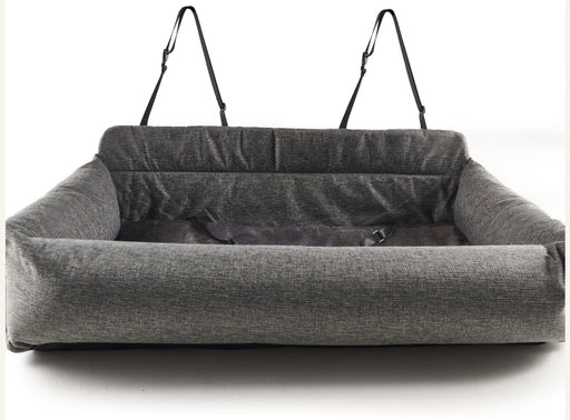 1 count Paw PupProtector Memory Foam Dog Car Bed Gray Double Seat