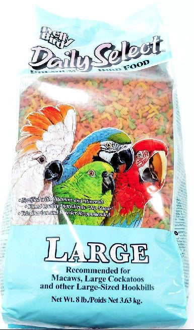 Large - 8 lb Pretty Pets Pretty Bird Daily Select Premium Bird Food