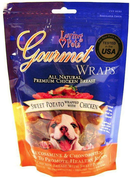 8 oz Loving Pets Gourmet Wraps Sweet Potato and Chicken