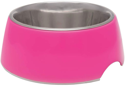 X-Small - 1 count Loving Pets Hot Pink Retro Bowl