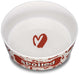 Small - 8 count Loving Pets Dolce Moderno Bowl Spoiled Red Heart Design