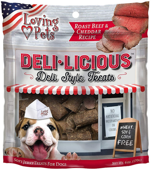 6 oz Loving Pets Deli-Licious Deli Style Treats Roast Beef and Cheddar Recipe