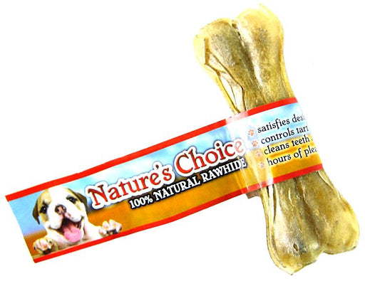 1 count Loving Pets Natures Choice 100% Natural Rawhide Pressed 4.5" Bone Mini