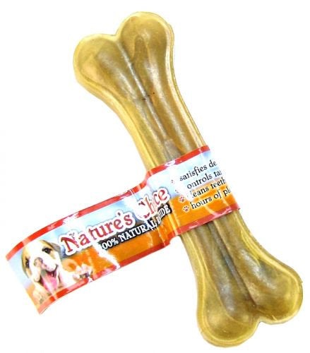 1 count Loving Pets Natures Choice 100% Natural Rawhide Pressed 6" Bone Small