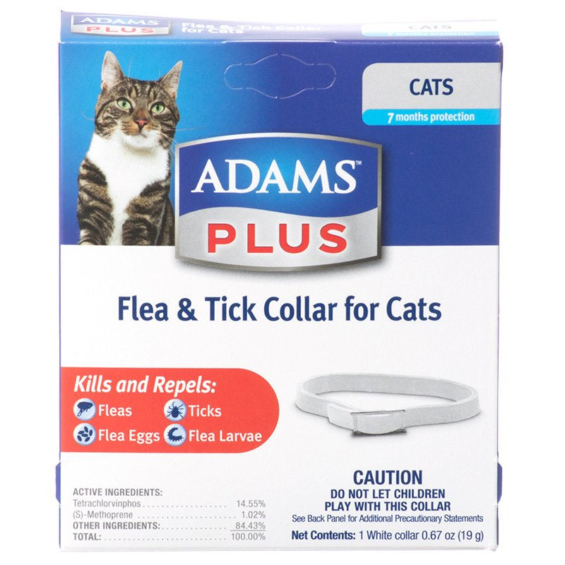 1 count Adams Plus Flea and Tick Collar for Cats