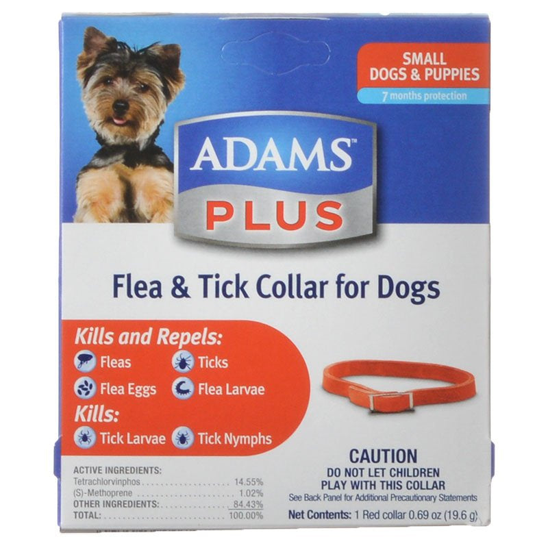 1 count Adams Plus Flea and Tick Collar for Small Dogs