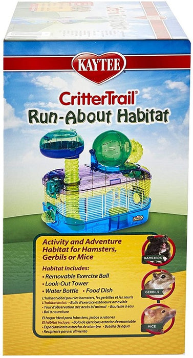 1 count Kaytee CritterTrail Run-About Habitat