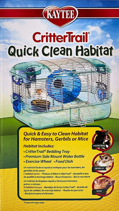 1 count Kaytee CritterTrail Quick Clean Habitat