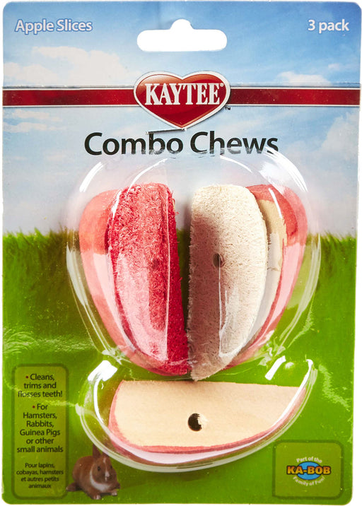 3 count Kaytee Combo Chews for Small Pets Apple Slices