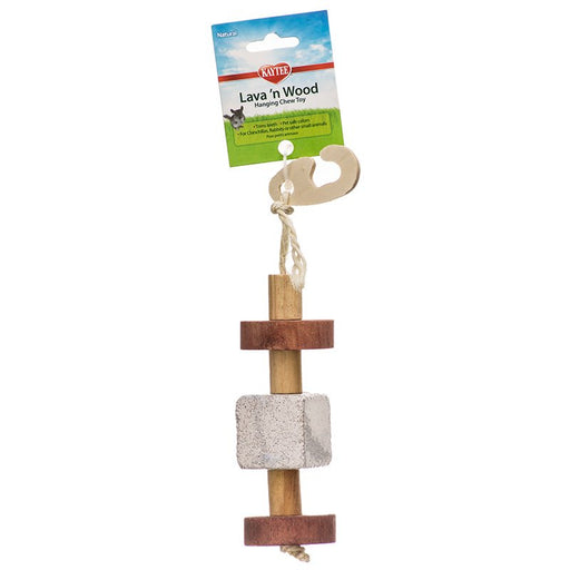 1 count Kaytee Lava 'N Wood Hanging Chew Toy