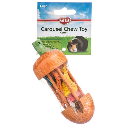 1 count Kaytee Carousel Chew Toy Carrot