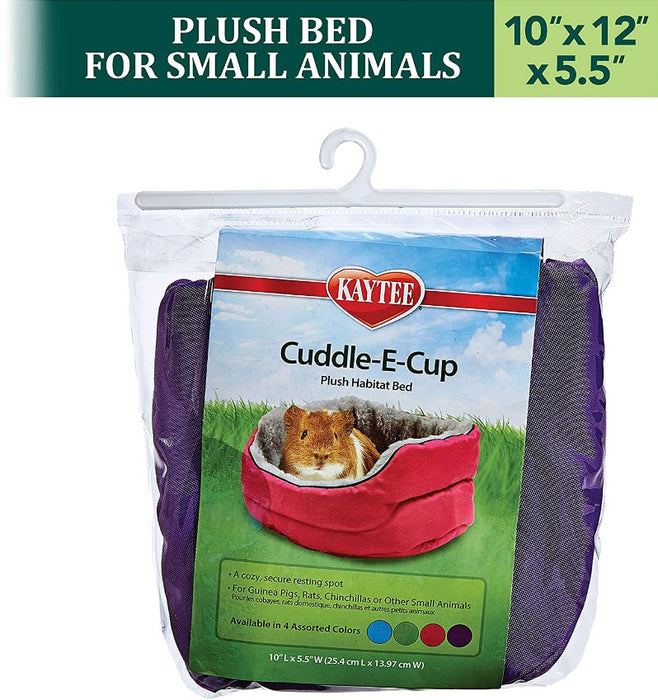 1 count Kaytee Critter Cuddle-E-Cup Small Pet Bed Assorted Colors
