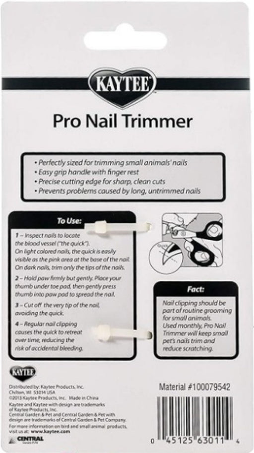 1 count Kaytee Pro Nail Trimmer for Small Animals