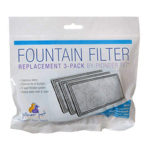 3 count Pioneer Pet Replacement Filters for Plastic Raindrop and Fung Shui Fountains