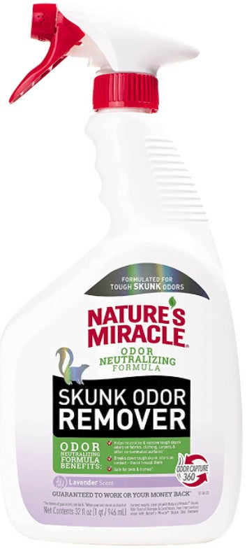 32 oz Natures Miracle Skunk Odor Remover Lavender Scent