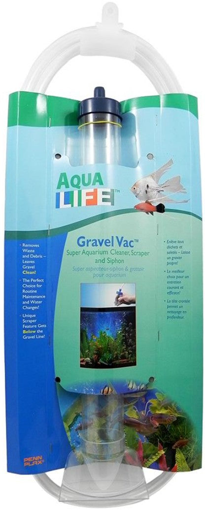 1 count Penn Plax Gravel-Vac Aquarium Gravel Cleaner 16" Cylinder with 72" Hose