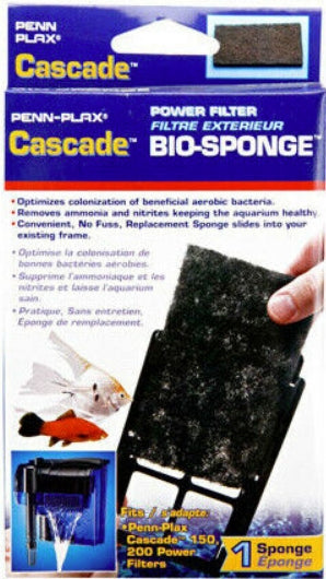 1 count Cascade 150 and 200 Power Filter Bio-Sponge Cartridge