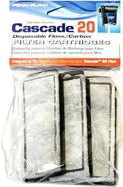 54 count (18 x 3 ct) Cascade 20 Power Filter Replacement Carbon Filter Cartridges