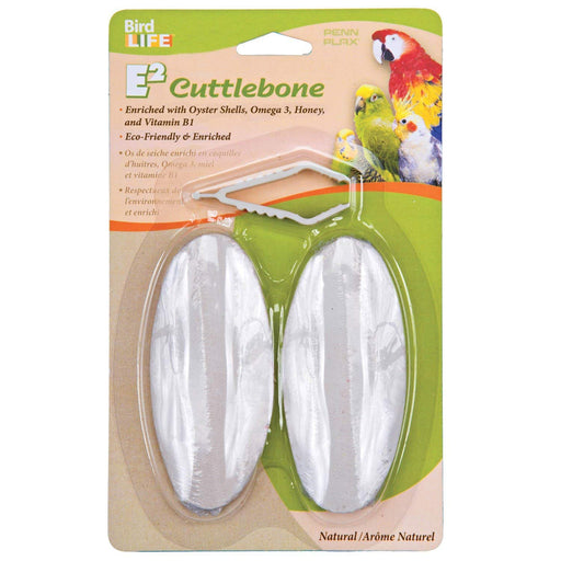 12 count (6 x 2 ct) Penn Plax Bird Life E2 Natural Cuttlebone